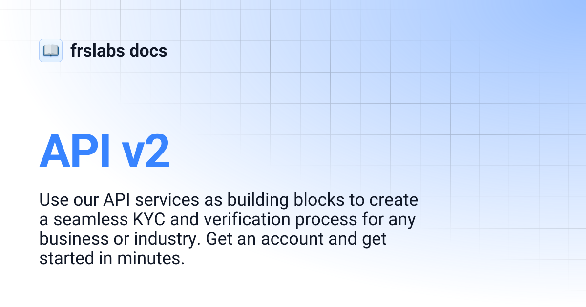 API v2 | frslabs docs